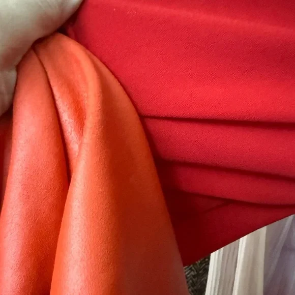 Bagatelle Orange Leather Women's Cropped Jacket Medium - Picture 12 of 12